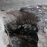 Усадьба Обуховичей: амбар (Великая Липа), ноябрь 2013