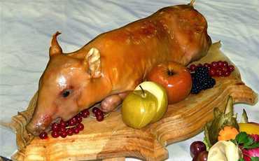 Поросенок жареный