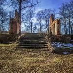 Усадьба Плевако: усадебный дом (Ивенец), февраль 2016